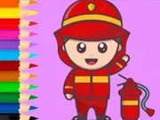 Coloring Book: Fireman