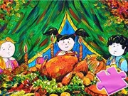 Coloring Book: Happy Thanksgiving