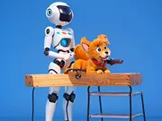 Coloring Book: Robot And Dog