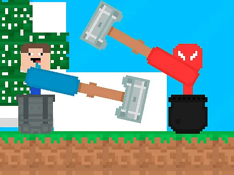 Stickman vs Noob Hammer