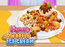 Yummy Waffle Ice Cream